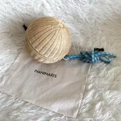 manimaris　マニマリス　フルムーンバスケットレザーハンドル　セット manimarisマニマリスフルムーンバスケットレザーハンドルセット