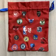 【レア物】NBAチームロゴ入りバッグ レッド　巾着