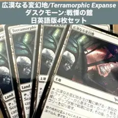 MTG広漠なる変幻地/Terramorphic Expanse日英語版4枚セット