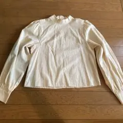 jemiremi アイボリー ハイネックシャツ