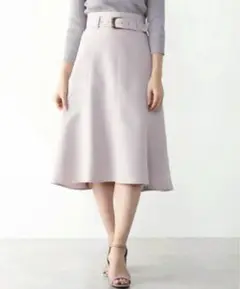 プロポ カラーツイルマーメイドスカート ピンクベージュ