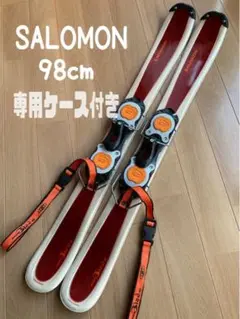 中古 サロモン スノーブレード ショートスキー 98cm オレンジ
