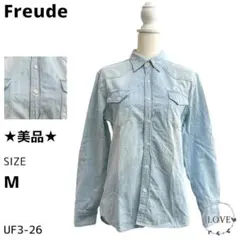 ★美品★ Freude トップス シャツ・ブラウス 長袖 デニム レギュラ u1
