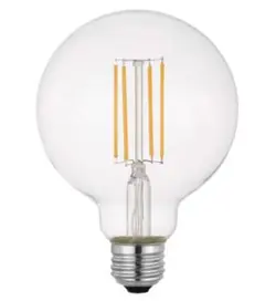 EGLO LED電球 G95 E26 700lm 電球色 クリア 204665J