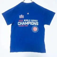 シカゴ・カブス 2016年ワールドシリーズチャンピオン Tシャツ 青 MLB