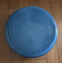 青バランスクッション　ディスク型　突起付