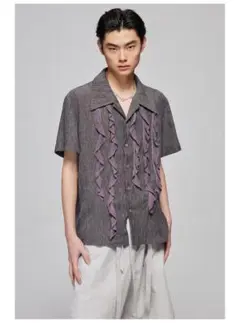 SIMPLE PROJECT Lace Artisanal Shirt