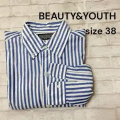 BEAUTY&YOUTH ストライプシャツ 38 日本製