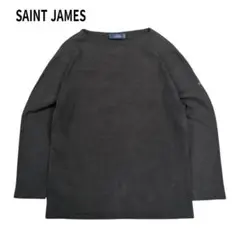 フランス製 SAINT JAMES ウェッソン 無地 バスクシャツ ブラック M