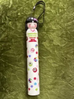こけし型折りたたみ傘　未使用　ベージュ　和風
