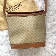 ♡希少 CELINE ホワイトマカダム バケツショルダーバック ガンチーニ