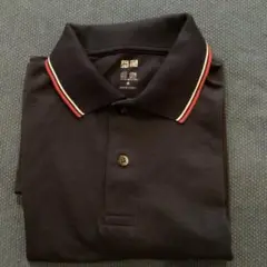 ユニクロ　メンズ　ポロシャツ　キレイめ　ネイビー　M