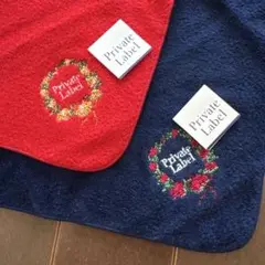 未使用　Private Label タオルハンカチ2枚　プライベートレーベル