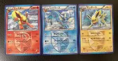 ポケモン　BW8 ブースター、シャワーズ、サンダース　3枚