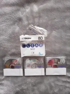 Victor 80分 MD クリアケース 3枚