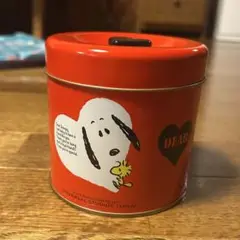 【状態良】スヌーピー 缶 赤 ハート型蓋付き