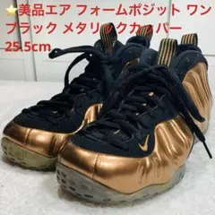 ⭐️美品　エア フォームポジット ワン ブラック メタリックカッパー25.5cm