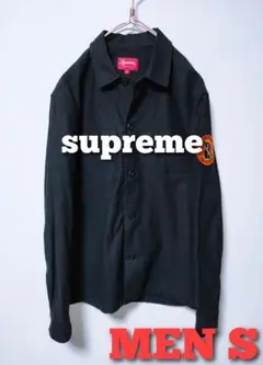 supreme シュプリーム ワークシャツジャケット ミリタリー 【ARMY】黒