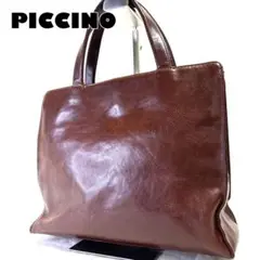 希少 価格8万円程■piccino ピッチーノ レザーハンドバッグ 本革 希少 価格8万円程□piccino ピッチーノ レザーハンドバッグ 本革