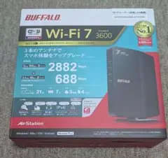 BUFFALO Wi-Fi 7 WSR3600BE4P-BK