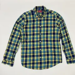 supreme チェック長袖シャツ Lサイズ