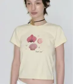 CRANK SHELL PRINTING TOP イエロー