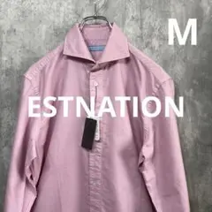 【新品定価2.2万】ESTNATION　ホリゾンタルカラー 長袖シャツ　M