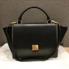 良品 セリーヌ 174682XDI トラペーズ スモール キャンバス×レザー CELINE - 良品 セリーヌ 174682XDI トラペーズ スモール