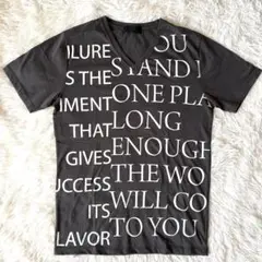 【美品】A.S.M デザインTシャツ LL 52 チャコール
