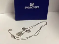 未使用美品スワロフスキーSwarovski 花モチーフ ネックレス本物
