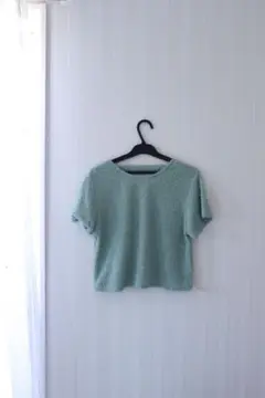 【新品】ミントグリーン ショートスリーブ Tシャツ