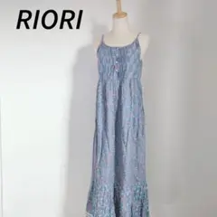 RIORI　花柄　総柄　キャミソールロングワンピース　かわいい　おしゃれ