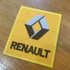 【新品未使用】ワッペン　ルノー　RENNAULT １枚　黄色