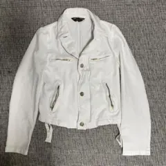 homme plus ポリ縮絨ライダース golden boy期