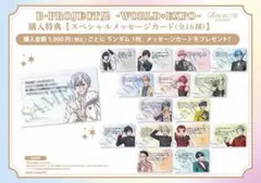 【新品未使用】B-PROJECT Bプロ展 購入特典 コンプリート 全16セット