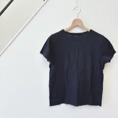 ホームスパン/半袖/Tシャツ/カットソー/無地/綿100%/春夏秋