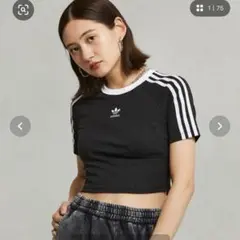 adidas ブラック 半袖Tシャツ XS