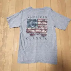 GILDAN アメリカ国旗 野球ボール Tシャツ M