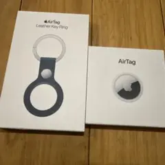 Air TagとAir Tag用レザーキーリング