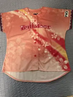 オリックスバッファローズ　オリ姫　桜花柄 ユニフォーム L