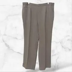 スラックスパンツ センタープレス(LL)ウエストゴム メンズ 大きいサイズ 下