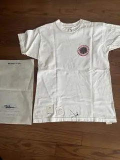 限定完売ロンハーマン×レッチリsize SロングTシャツ白フロント右腕プリント ロゴプリント ロングスリーブティー（ホワイト/ライトブルー