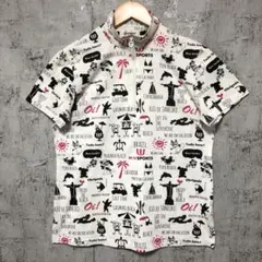 【M.U SPORTS】エムユースポーツ 天竺 モックネック半袖Tシャツ L