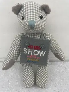 ピンクハウス　ギンガムくま　ストラップ