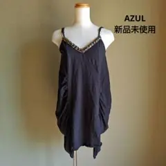 AZUL ビジュ装飾 ブラック キャミソール