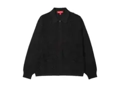 M SS25クロシェ ジップアップ カーディガン supreme ブラック ① Supreme】Crochet Zip Up Cardigan☆Black☆25SS☆ (Supreme