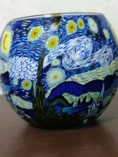 星月夜デザインのガラス製品 N-706
