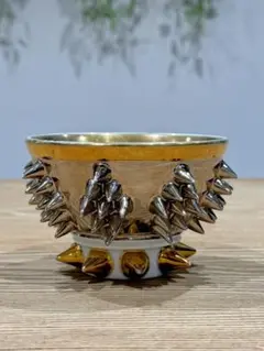 陶芸作家 古賀崇洋 Spike Sake Cup スタッズぐい呑酒カップ 中古品