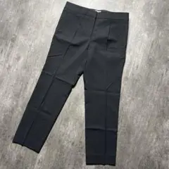 【高級】BALENCIAGA スラックス ボトム 通年 黒 38 定番 パンツ