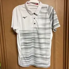 Mizuno ストライプ ポロシャツ M